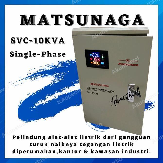 Stavolt Matsunaga SVC-10KVA - Stabilizer Listrik 10KVA Digital Terlaris