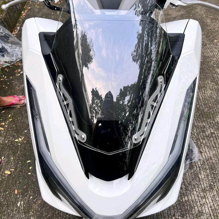 Visor Pcx 160 2025 Thailand Breket Windshield Pcx 160 Roadsync Motorcycle Aksesoris Original Dan Ter