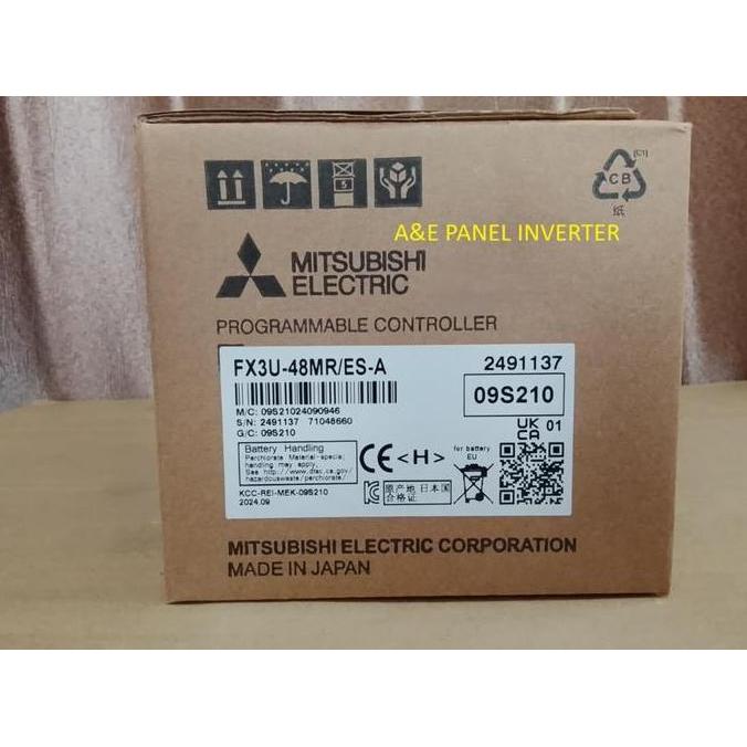 FX3U-48MR/ES-A PLC MITSUBISHI FX3U 48MR ES A FX3U-48MR ESA FX3U48MR ORIGINAL ORIGINAL DAN TERPERCAYA