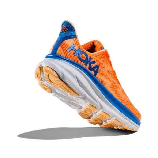 Hoka Clifton 9 Mens Road Running Shoes - Vibrant Orange / Impala