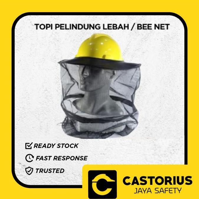 ASLI TOPI PELINDUNG LEBAH SAFETY BEENET TOPI PELINDUNG WAJAH DARI LEBAH READY STOCK