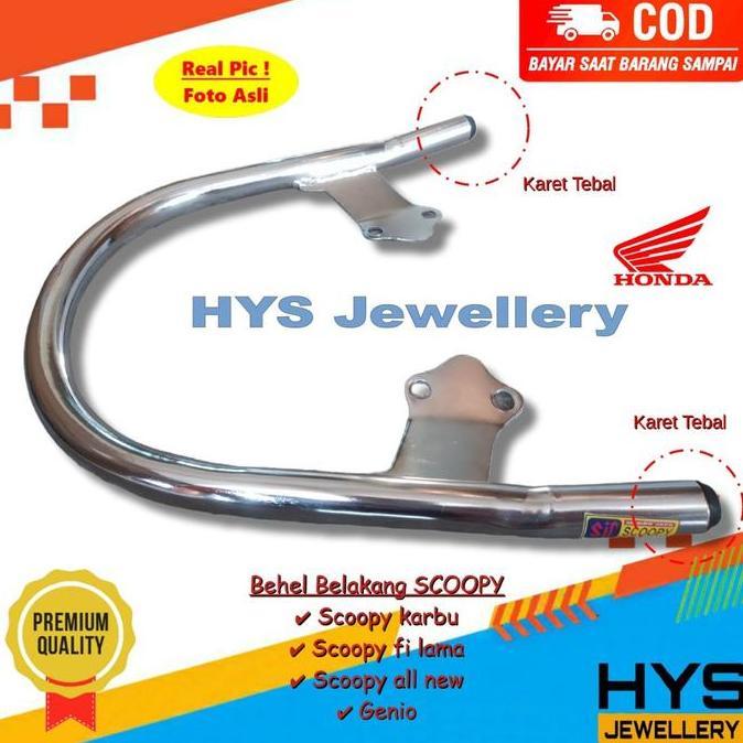 HYS Begel Behel Jok Genio Scoopy New 2023 2022 2021 2020 - Fi Injeksi - Karbu Lama - Variasi Motor S