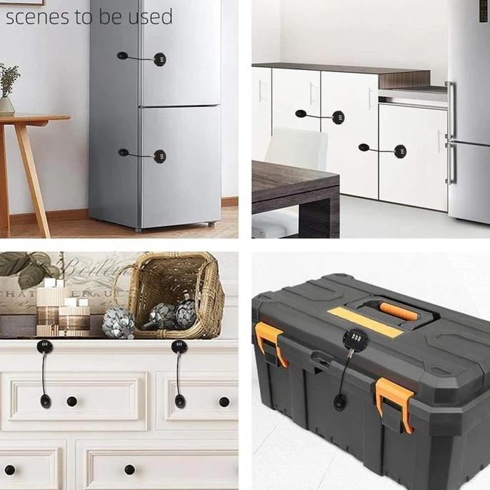Newcap- Kunci Gembok Kulkas Lemari Es Kabinet Pengaman Anak Freezer Pin Lock