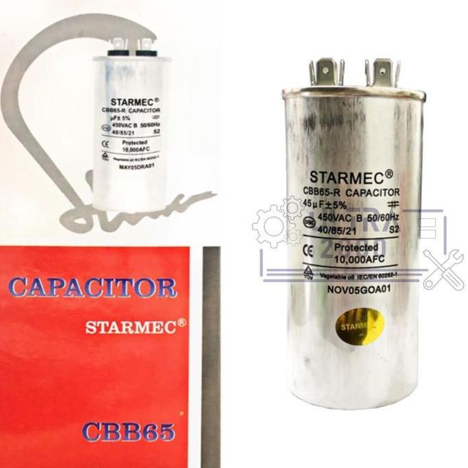 Xocy- Capasitor Ac 45Uf / Kapasitor Ac 45 Uf