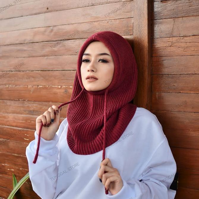 New- Kupluk Hijab Rajut Balaclava