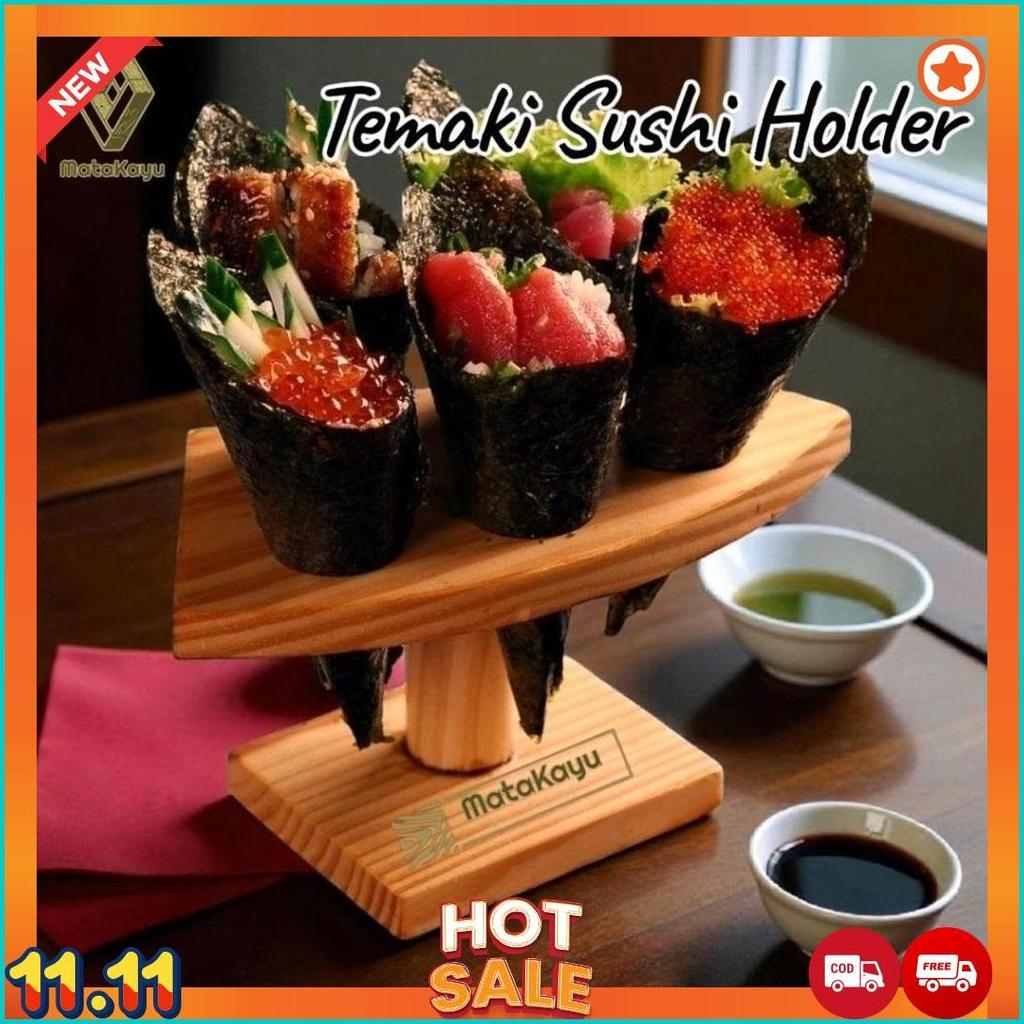 Th-01 Temaki Sushi Holder Tempat Sushi Roll Rak Sushi Cone Es Krim Cone [M1]