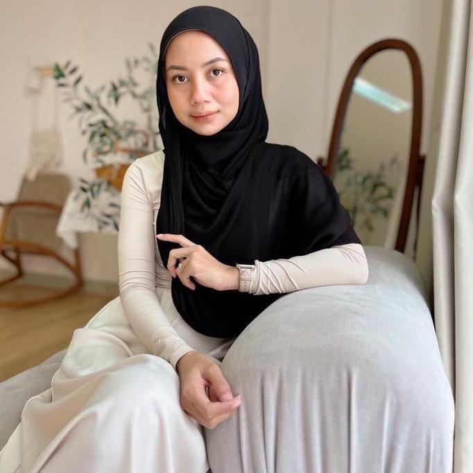 New- [Live] Fijria Hijab Pashmina Viscose Premium Asli (Jahit Tepi Lebar, Kerudung Syal Lembut Dan D