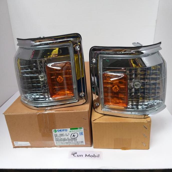 Lampu sen Kijang Grand Kristal amber DEPO harga per set