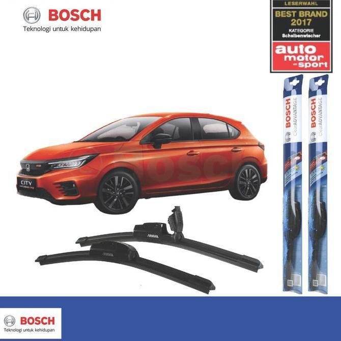 Wiper Frameless Honda New City Hatchback Sepasang Bosch