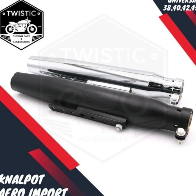 Knalpot Muffler Custom Aero Motor W175 Benelli XSR 155 Harley