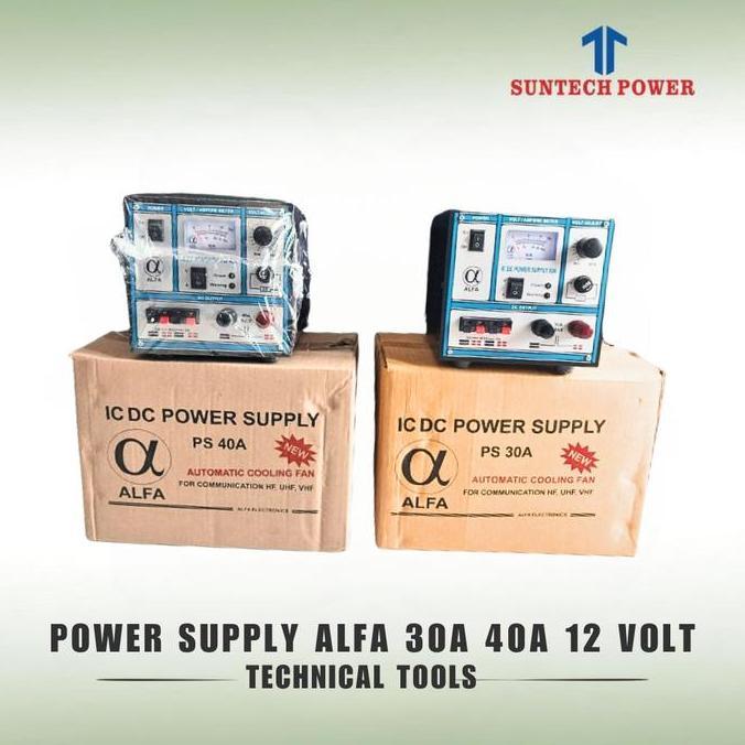 Promo Power Supply Alfa 30 Ampere 40 Ampere 12 volt Rig Diskon