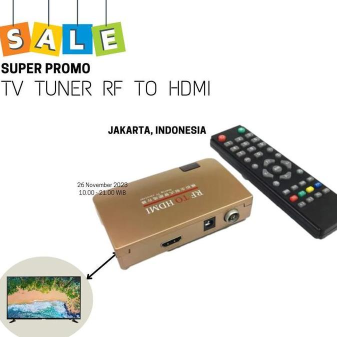 TV TUNER ANALOG RECEIVER CONVERTER RF TO HDMI LED LCD Terlaris