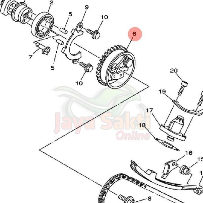 GIR GIGI NOKEN AS GIR TEMING VIXION ASLI YAMAHA Terlaris