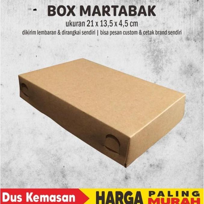 Good- KOTAK MARTABAK / BOX MARTABAK KRAFT LAMINASI POLOS