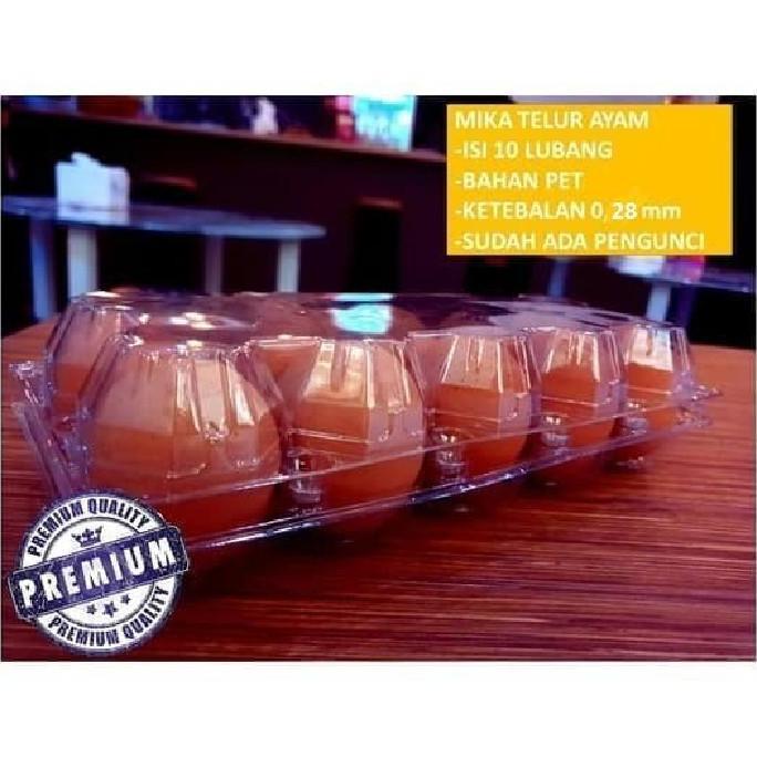 Good- Egg Tray Mika Telur isi 10 lubang sudah ada pengunci