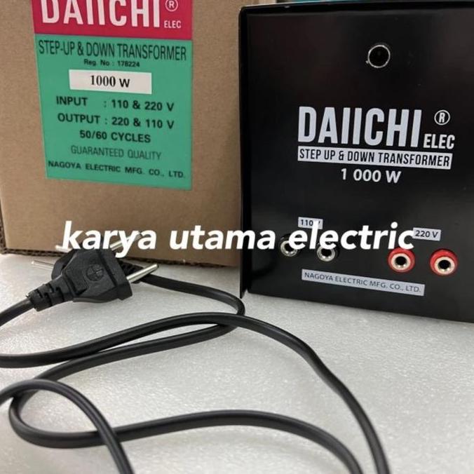 Promo Trafo step down step up daiichi 1000w travo step down daiichi 1000w daichi 220 ke 110 atau 110