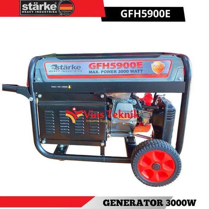 Miliki Mesin Genset Listrik Generator Set 3.000 Watt Starke Gfh5900E Gfh 5900