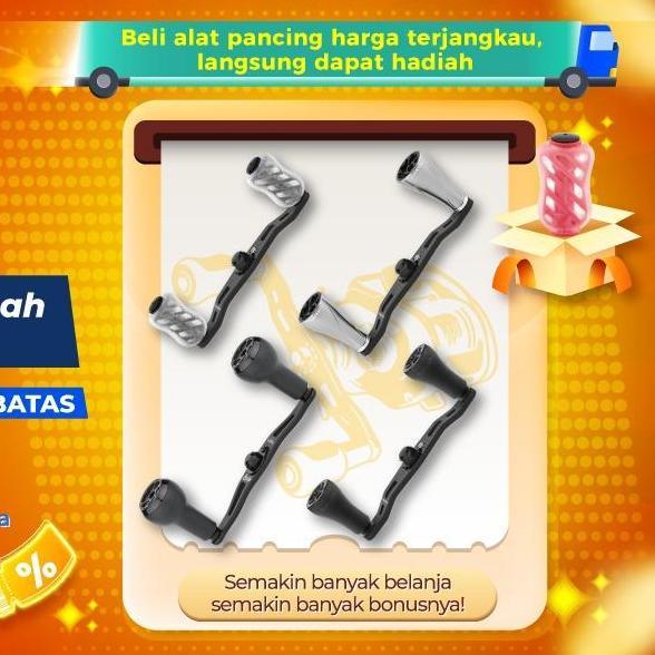 Gomexus DC-A20P Twin Handle Reel BC 95mm Anti Selip & Korosi untuk Ikan Gabus Toman & Ikan Besar Ser