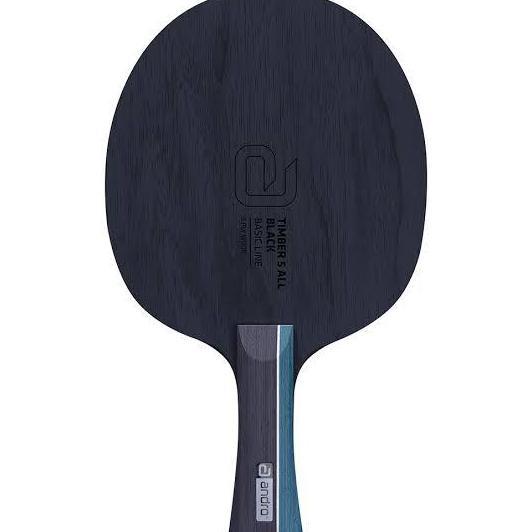 BEBAS ONGKIR - KAYU BET TENIS MEJA ANDRO TIMBER 5 ALL BLACK ORIGINAL