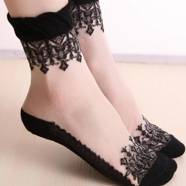 Kaos Kaki Renda Dewasa Sock Kaos Kaki Wanita New -JaminanMutu