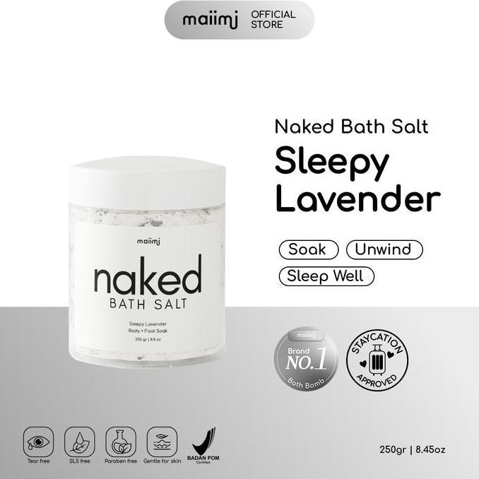 Maiimi - Naked Bath Salt: Sleepy Lavender | Bath Salt | Garam Mandi AME
