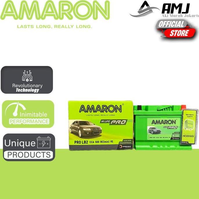 Amaron Hi Life Pro Aki Mobil Peugeot 206 DIN 66 / 555-59 - 66Ah Aki Kering
