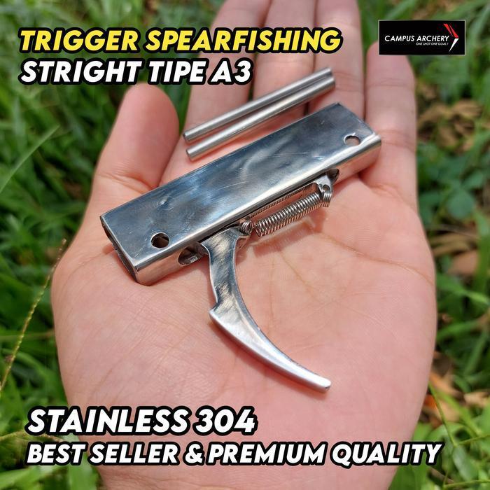 Trigger Speargun Stright Tipe A3 Tanpa Line Release Pelatuk Panah Ikan Original Dan Terpercaya