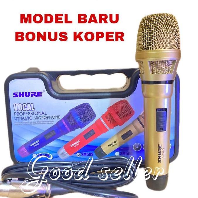 Volk- Mic Kabel Shure Sm58 Koper Warna Microphone Mikrofon Mik