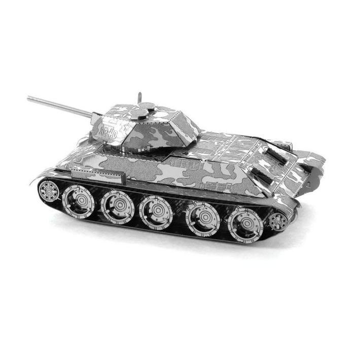 Toypuy- Nano 3D Metal Puzzle T34 Tank - Miniatur Tank Mb-065