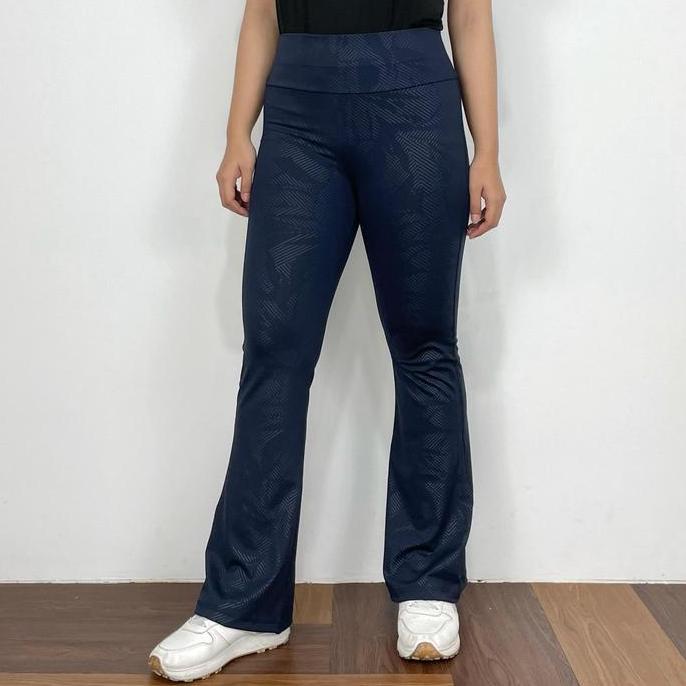 Grily- Kadens Sport Celana Legging Motif Flare Legging Panjang Olahraga Yoga Sport Gym Celana Cutbra