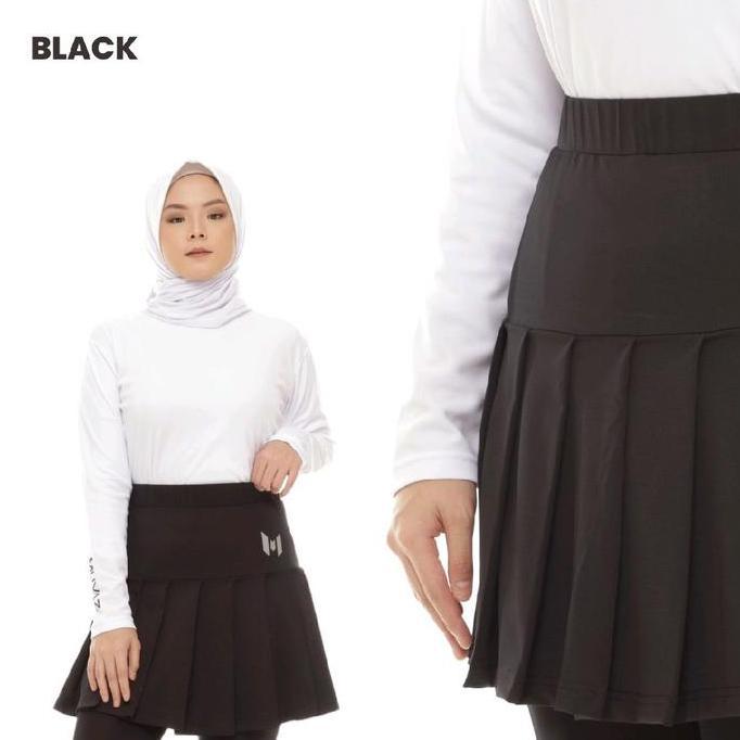 Grily- Muvaz Shana Skirt -Rok Olahraga Olahraga Wanita Model Rampel Panjang 40Cm.