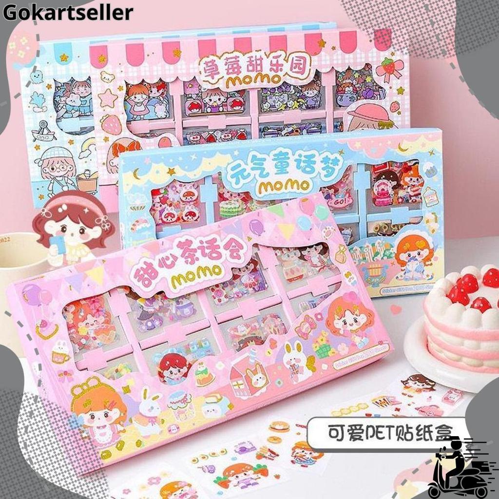 200 lembar Sticker Box PVC Jumbo Size Stiker PREMIUM