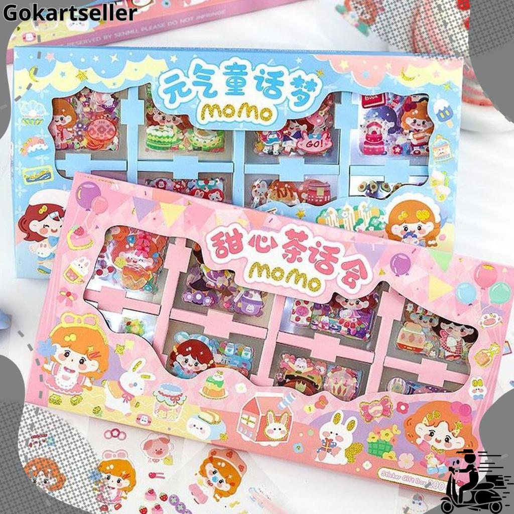 200 lembar Sticker Box PVC Jumbo Size Stiker Bigpromo