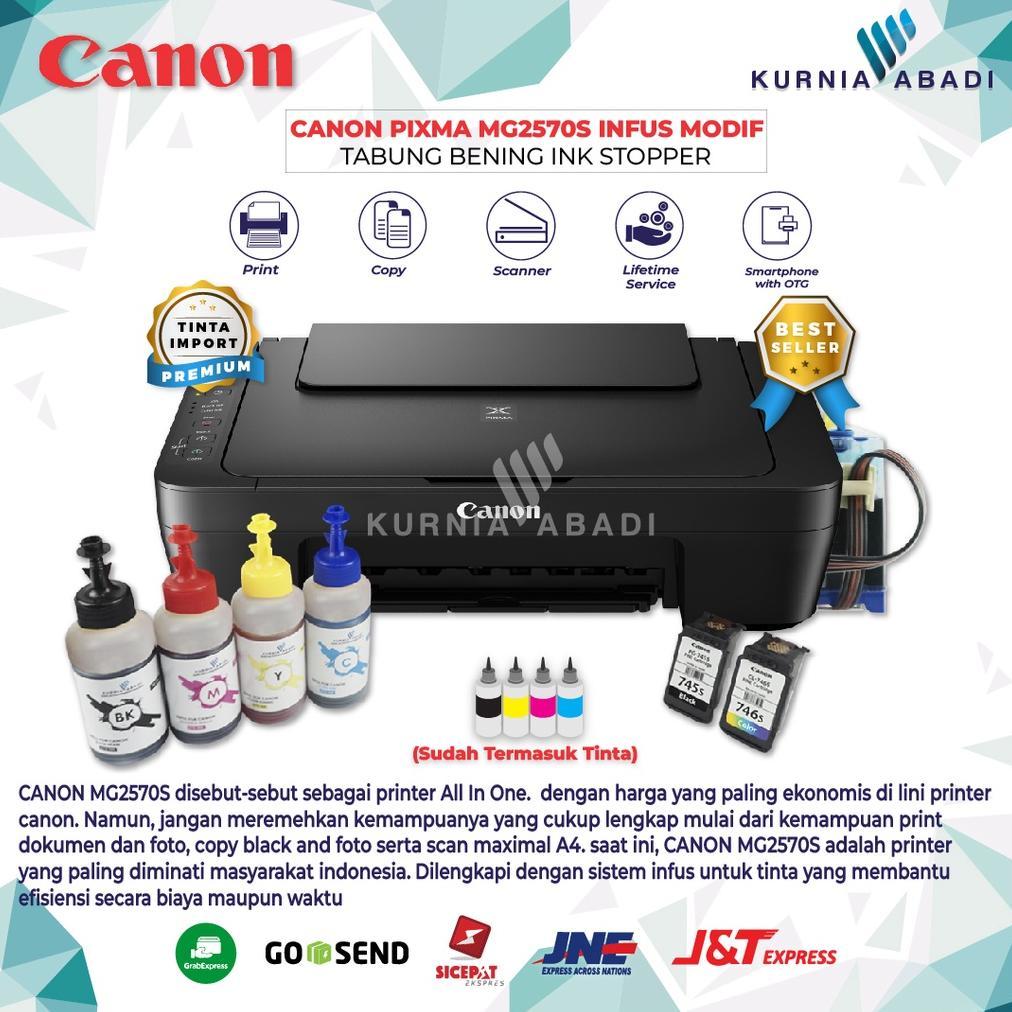 Printer Canon PIXMA MG2570S Infus Print Scan Copy Inkjet Infus Bening
