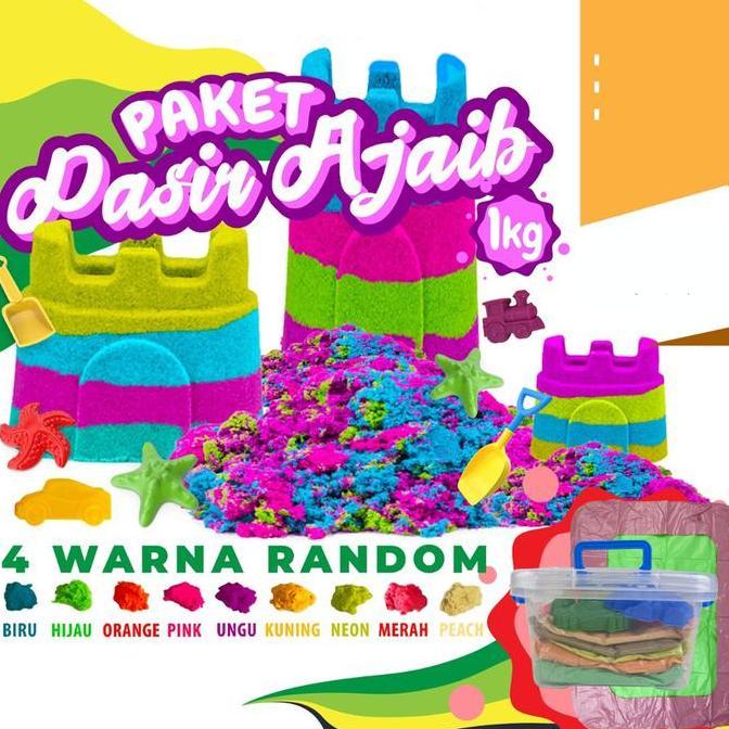Expert- Paket Pasir Ajaib 1KG/ Mainan Anak Edukasi Pasir Ajaib Paket Lengkap