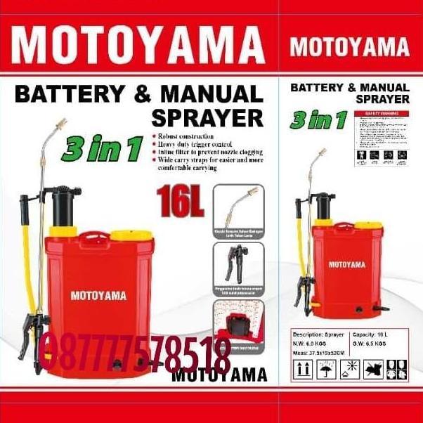 Sprayer Elektrik Motoyama 3 IN 1