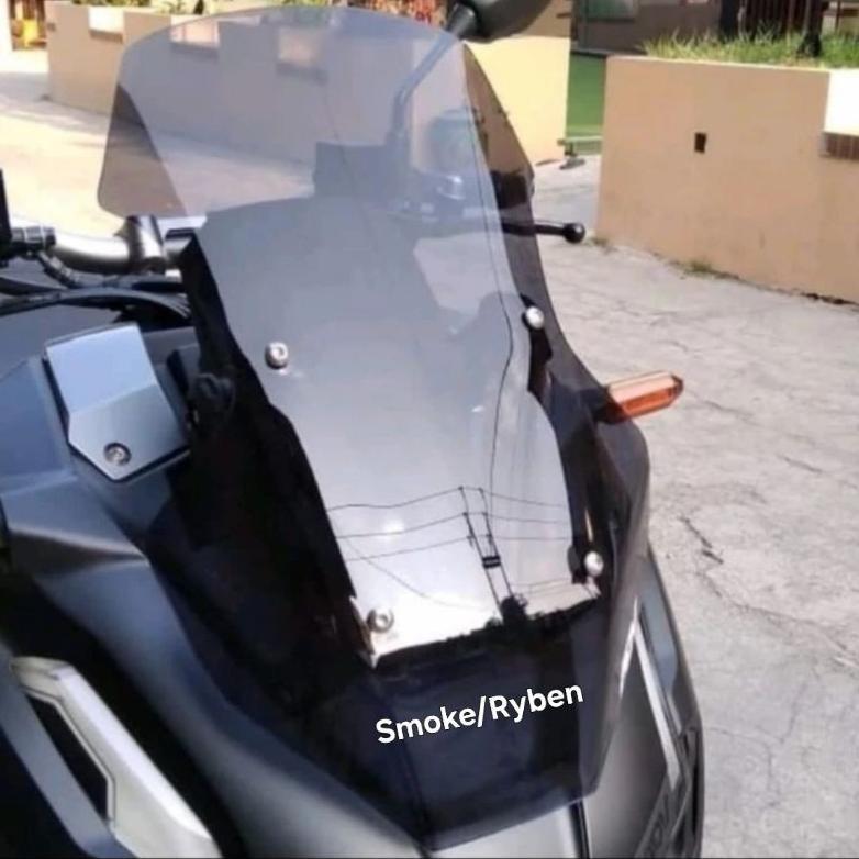 VISOR WINDSHIELD MODEL ORIGINAL HONDA ADV160 ADV150 BLACK SOLID BLACK DOFF CLEAR SMOKE / RYBEN