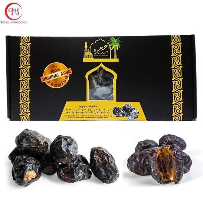 Kurma Ajwa Aliyah Al Madinah 500 gr - Azwa Dates / Korma Nabi