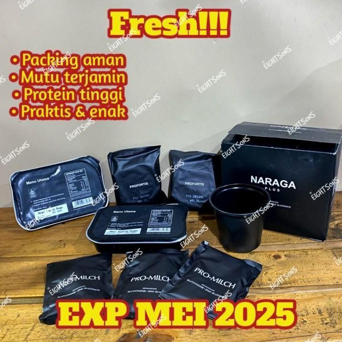 Expert- SATU DUS NARAGA PLUS Ransum tni nasi kaleng makanan tni EXP MEI 2025