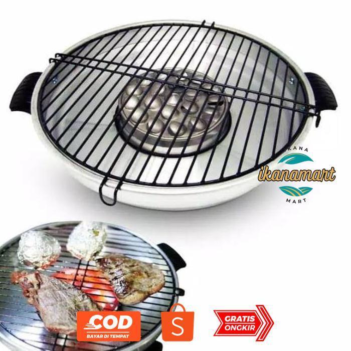 IKANAMART GRILL ALAT PEMANGGANG SATE PANGGANGAN BARBEQUE GRILL WAJAN PANCI SERBAGUNA HAPPYCALL HAPPY