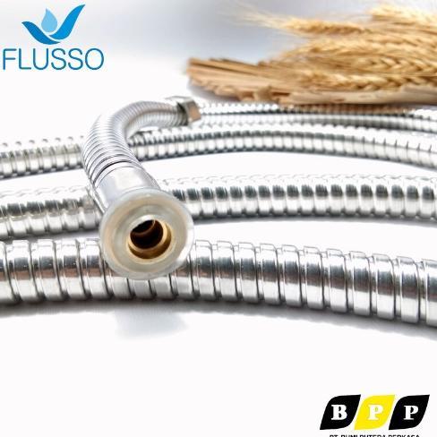 Discount Selang Fleksibel Sambungan Air Drat 1/2 Stainless FLUSSO | Selang Sambungan Water Heater | 