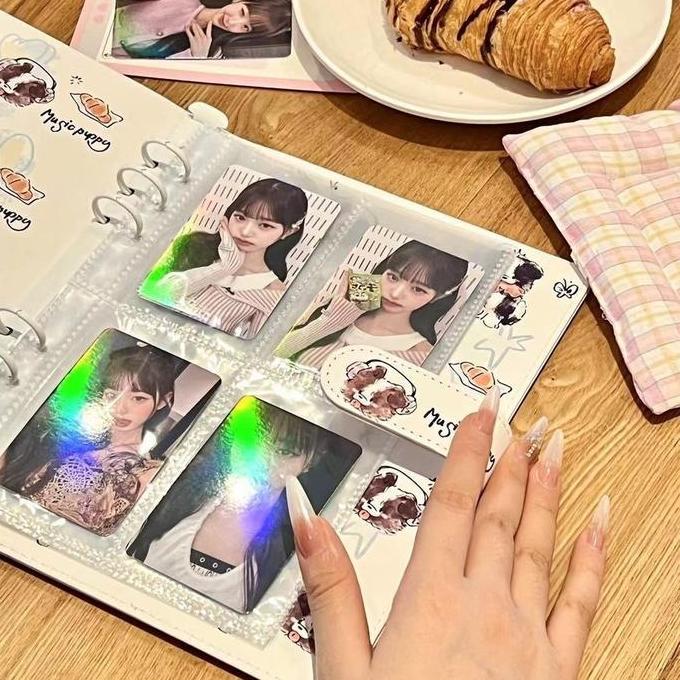 A5 PU Binder Lucu Kartu Foto Album Idola Kartu Foto Mengejar Bintang Buku Penyimpanan Album Foto Pol