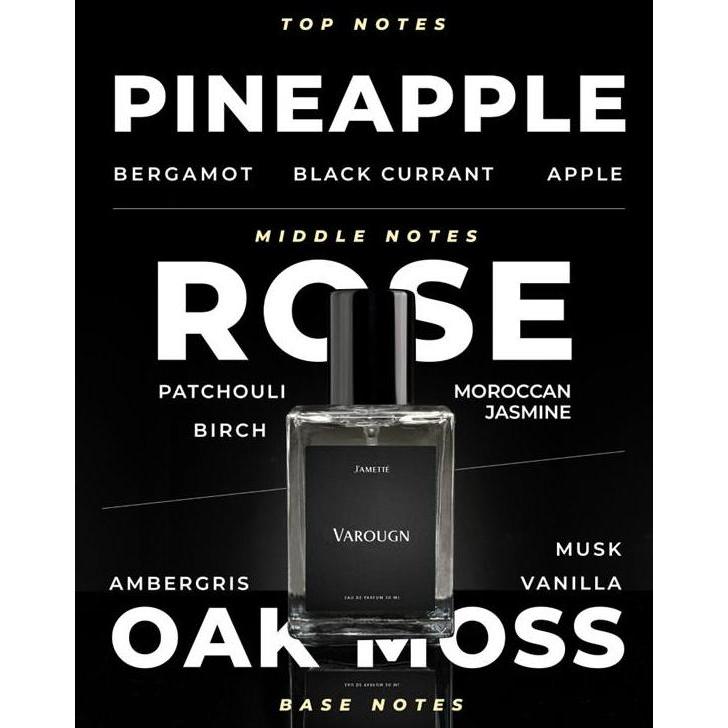 Jamette Perfume Varougn EDP 30ml - Parfum Pria Fruity Tahan Lama