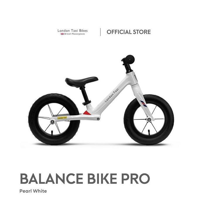 Terlaris Sepeda Anak London Taxi Balance Bike Pro - Pearl White