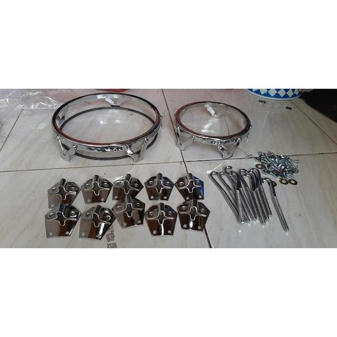 Ring ketipung ring kendang ukuran 22 krom V5 ring lebih tebel baut uk