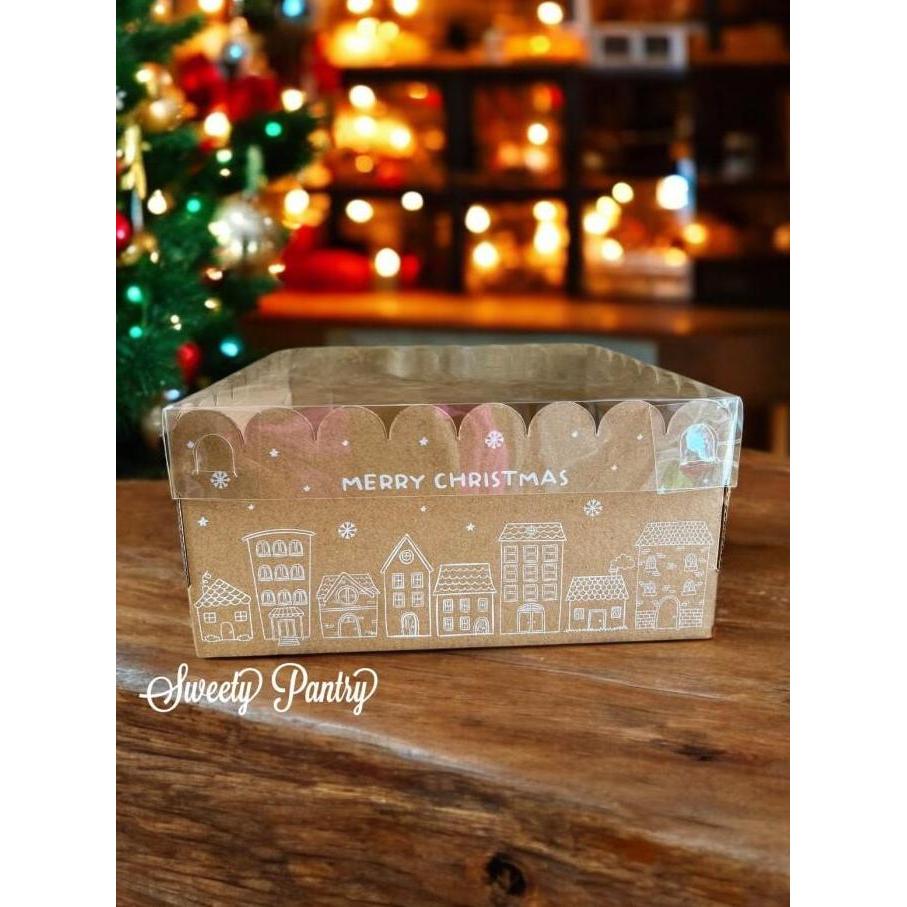 Expert- WAVY 25 NATAL - Dus Box Pudding Packaging Christmas Kotak kue Puding