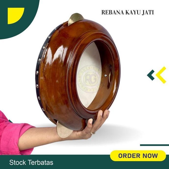 rebana kayu jati ukuran 31 cm kualitas super model jepara berkualitas