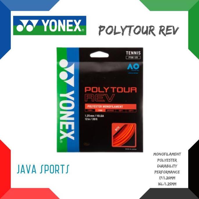 Senar Raket Tenis Yonex Polytour REV | Monofilament | Spin |