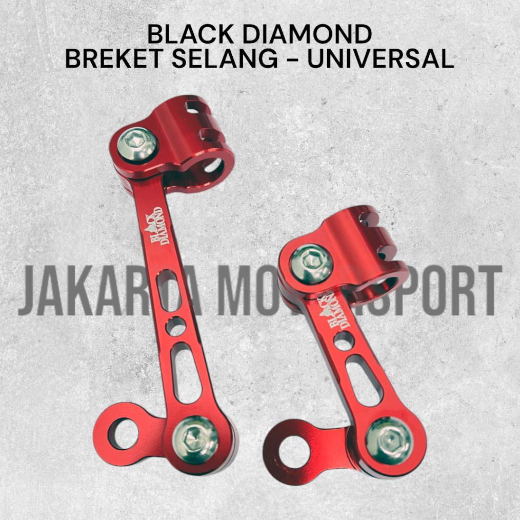 Black Diamond - Breket Selang Universal Sepeda Motor Jepitan / Keleman Selang Rem / Kabel Gas