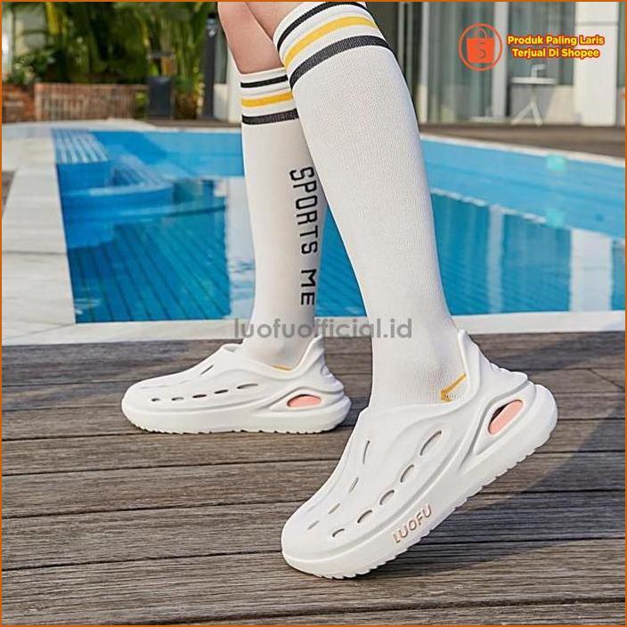 Luofu Sepatu Jelly Karet Eva Wanita E7211-E01Cw Unik